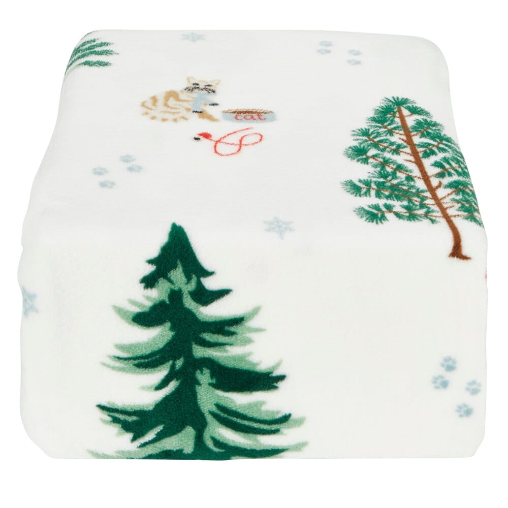 Winter Themed King Velvet Plush Blanket