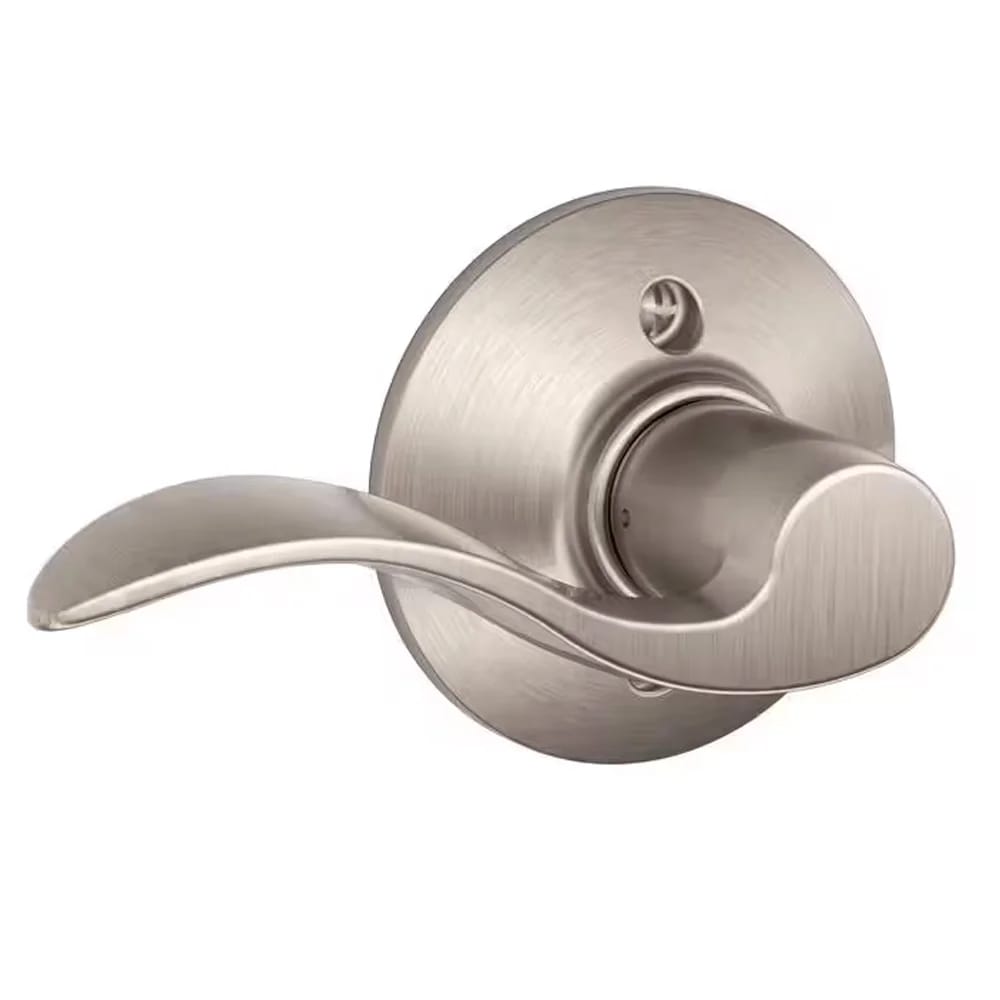 Schlage Accent Left-Handed Dummy Door Lever, Satin Nickel