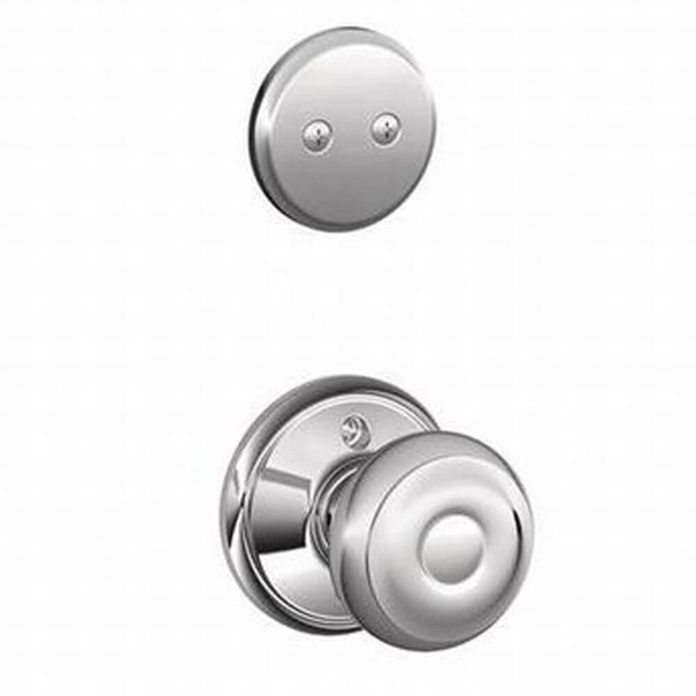 Schlage Georgian Dummy Interior Pack, Bright Chrome