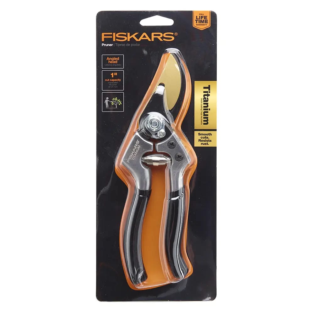 Fiskars Titanium Coated Blade Bypass Hand Pruner