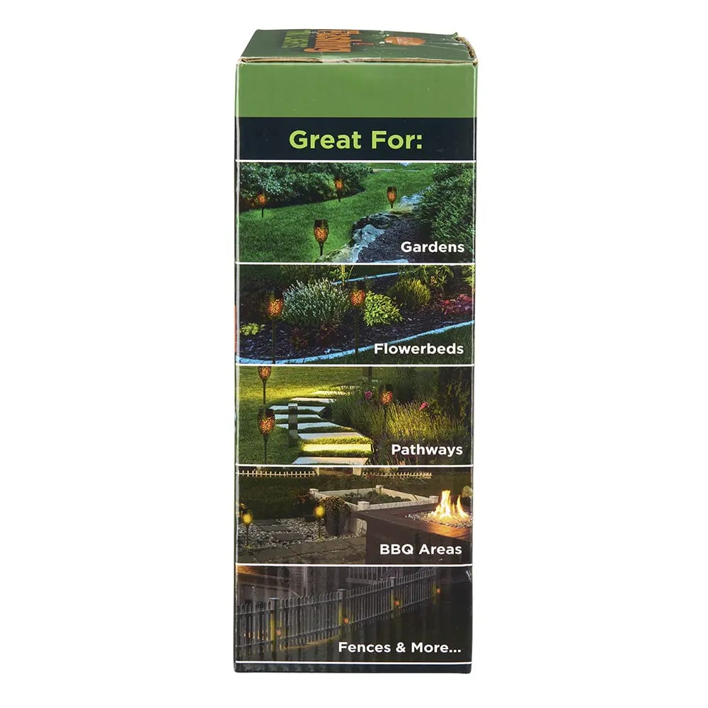 Solasa Flashing Tiki Lights, 2 pk