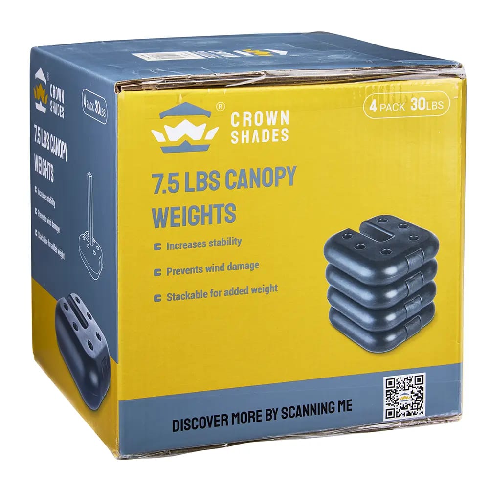 Crown Shades Gazebo Canopy Weights, 4 pk, 7.5 lbs
