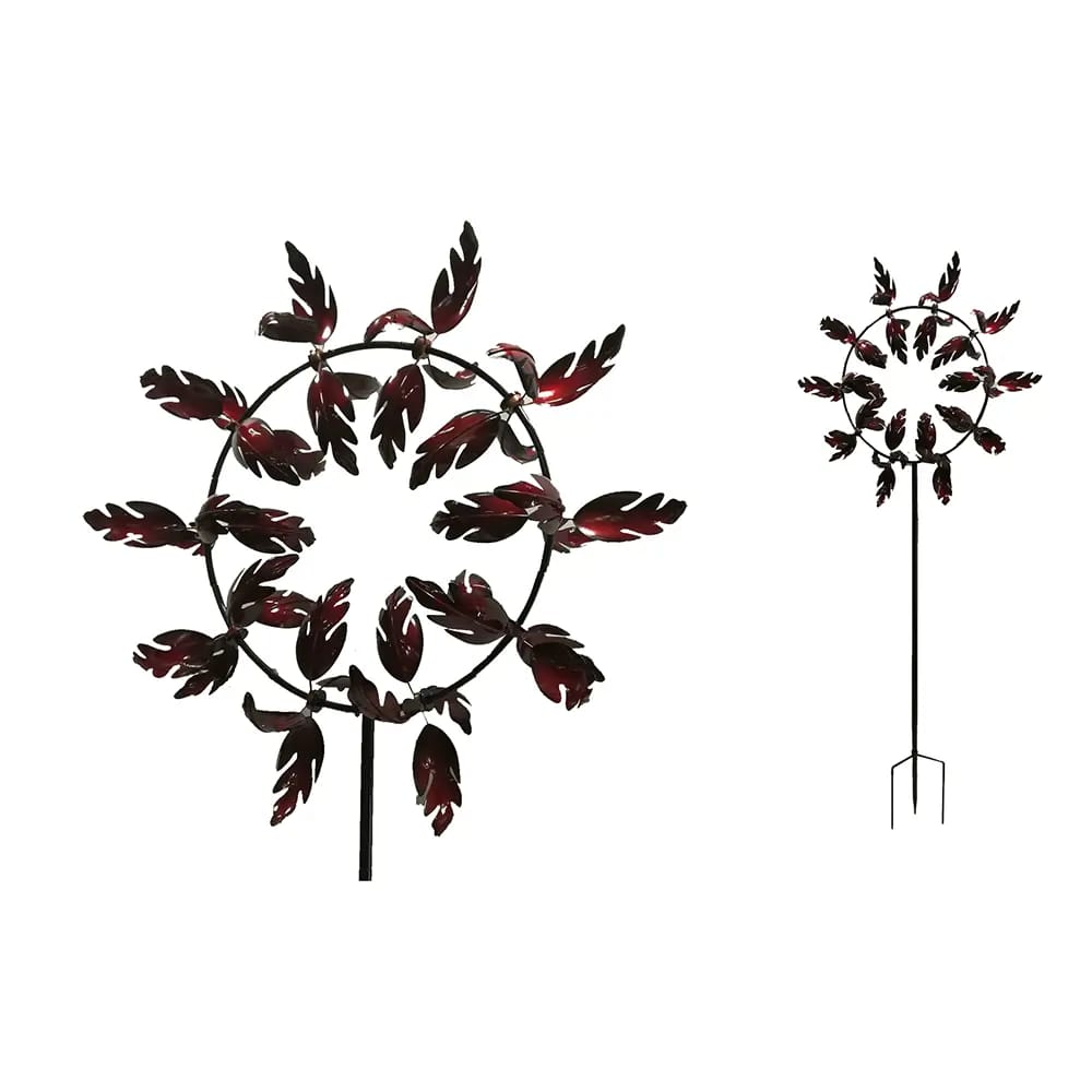 Whirling Leaves Wind Spinner, Red