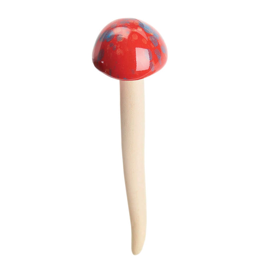 Outdoor Living Accents Mini Ceramic Mushroom, 5.5"
