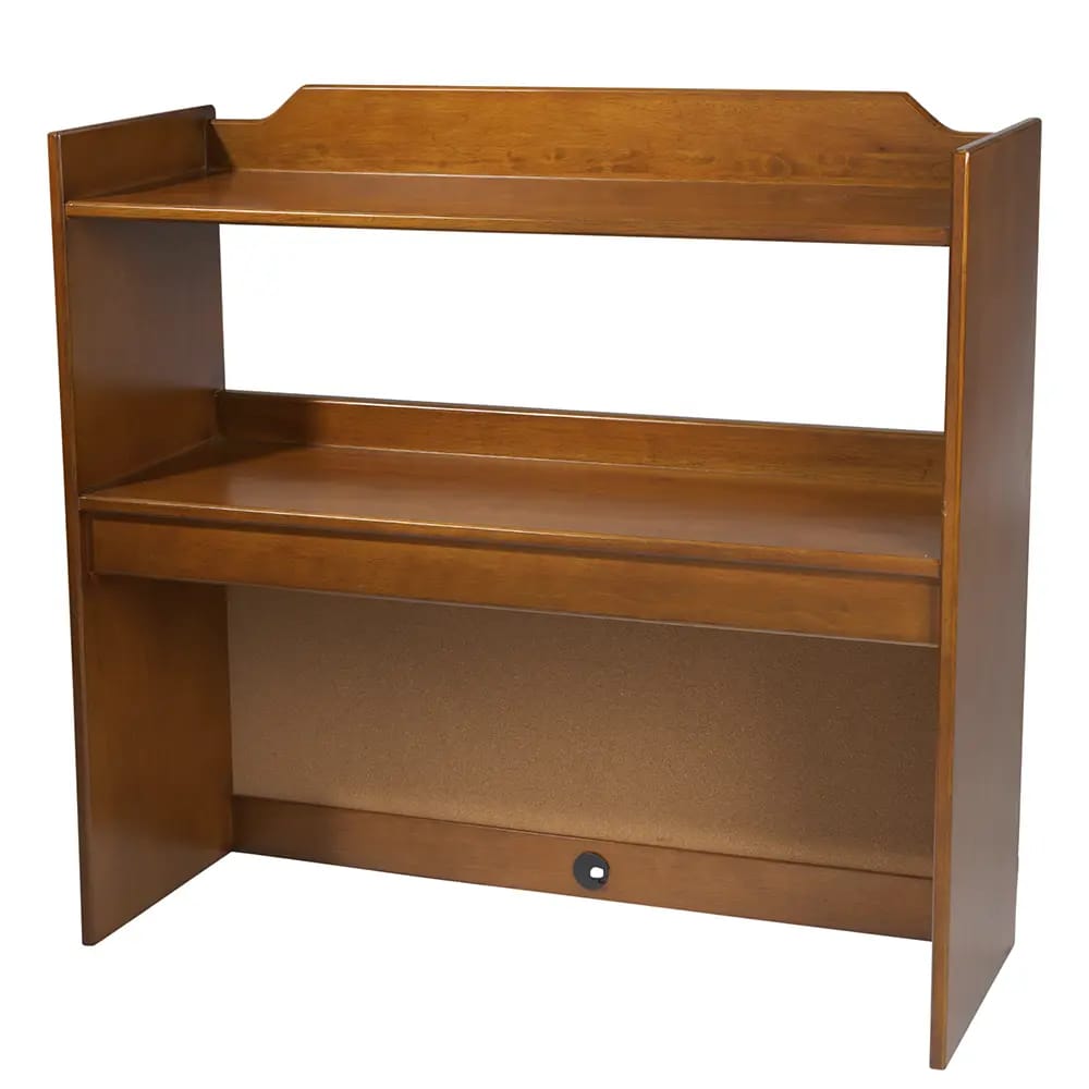 Butler Human Services Commercial Two-Shelf Study Carrel, Chestnut