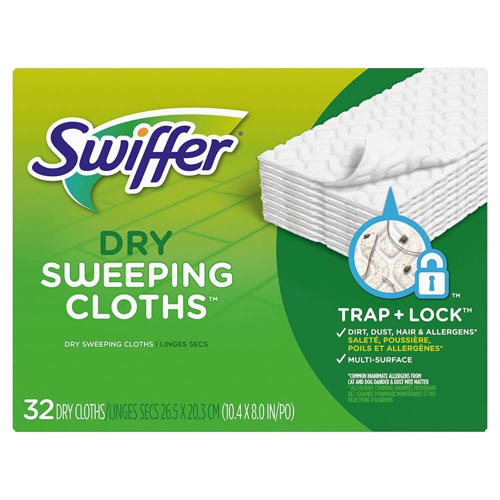 Swiffer Sweeper Dry Sweeping Cloth Refills, 32-count