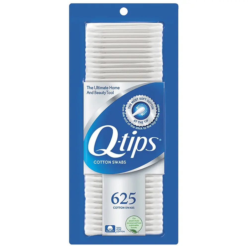 Q-tips Cotton Swabs, 625 Count