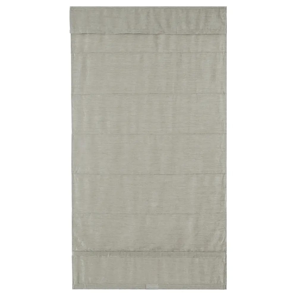 Cordless Fabric Flat Roman Shade, French Taupe, 39" x 64"
