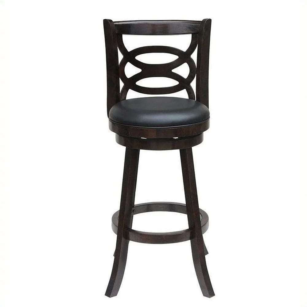 Siena 24" Swivel Counter Stool, Cappuccino