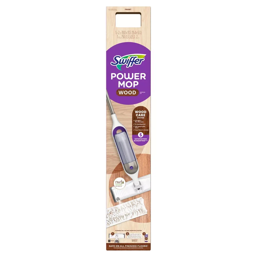 Swiffer Power Mop Wood Mop Kit for Wood Floor Cleaning - Thumbnail 5