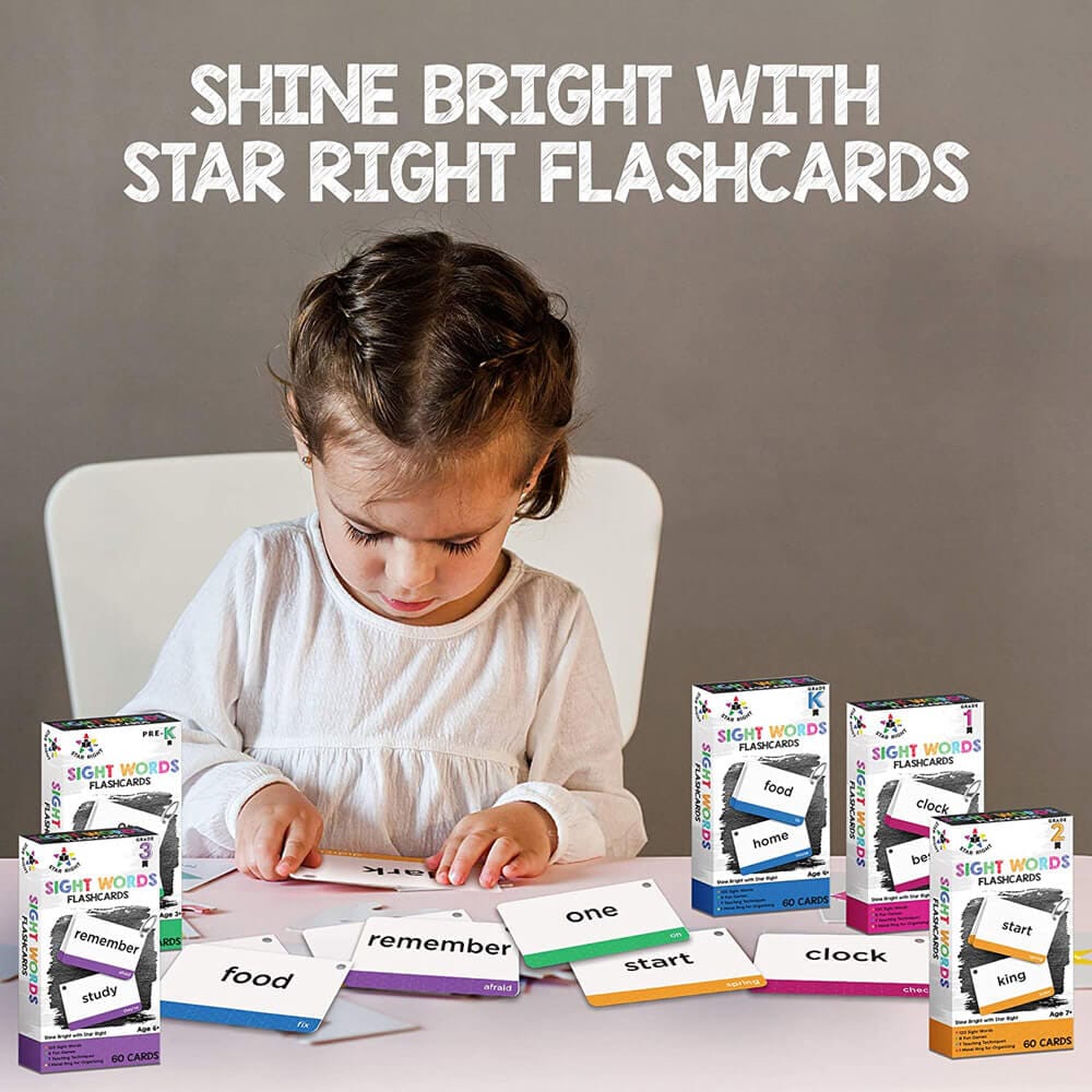 Star Right 600 Sight Words Flashcards