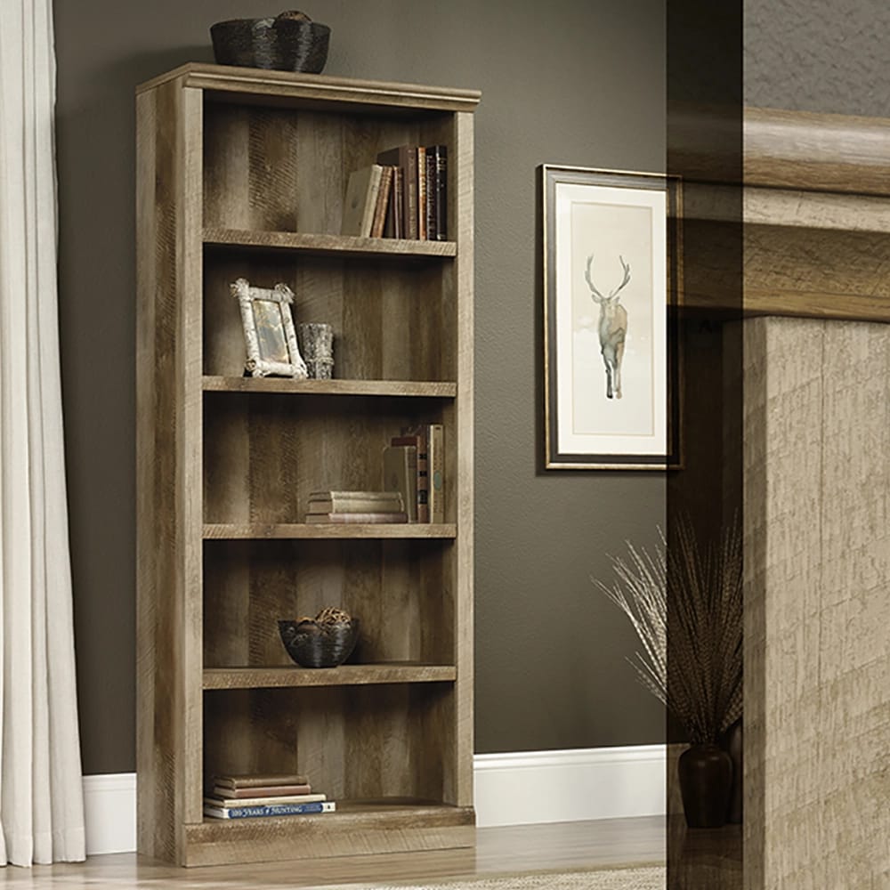 Sauder Select 5-Shelf Bookcase, Craftsman Oak