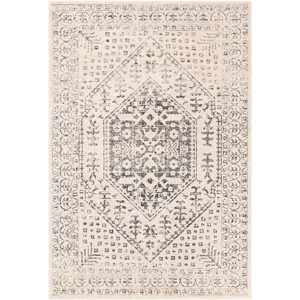 Surya City 7'10"x10'3" Area Rug, Ivory/Gray