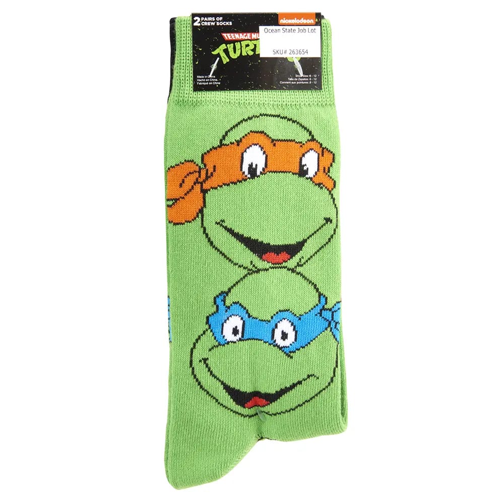 Men's Novelty Crew Socks, 2 Pack