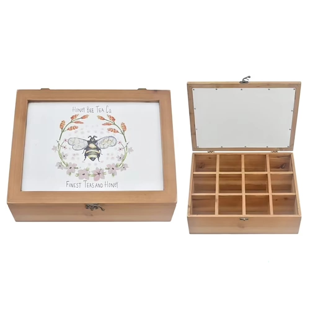 VIP Home and Garden Compartmentalized Tea Box