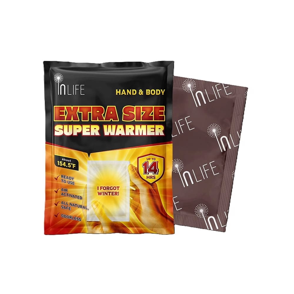 Inlife Extra Size Super Hand & Body Warmer, 30 Pack