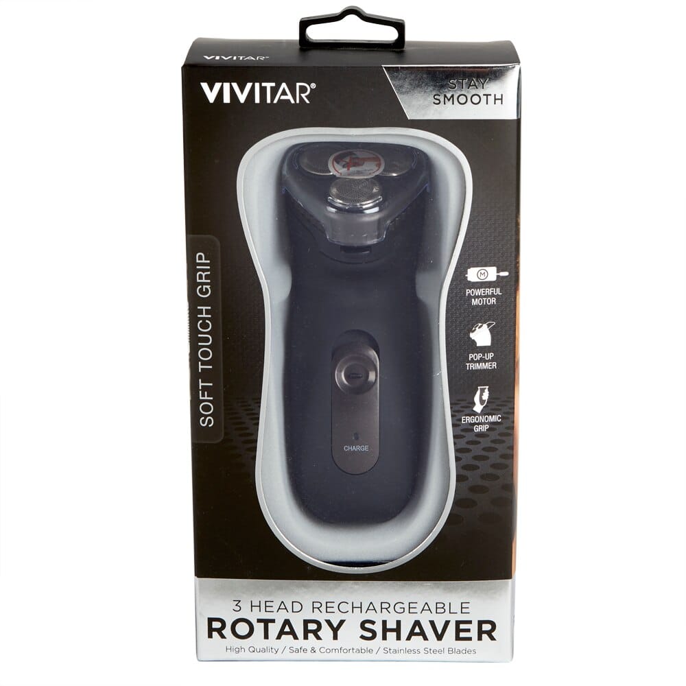Vivitar Stay Smooth 3 Head Rotary Shaver