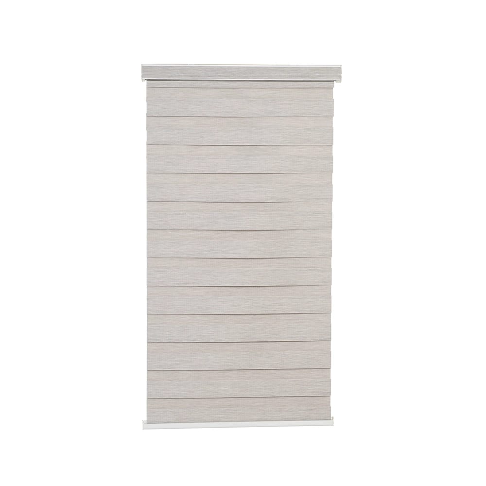 Cordless Textured Fabric Push-up Shadow Roller Shade, Light Gray, 39" x 66"