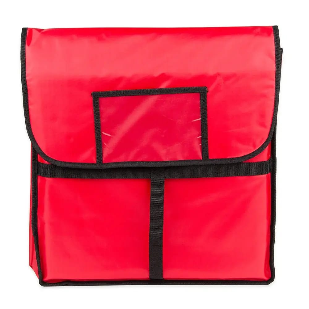 Insulated Pizza Delivery Bag, 18" x 18", Red