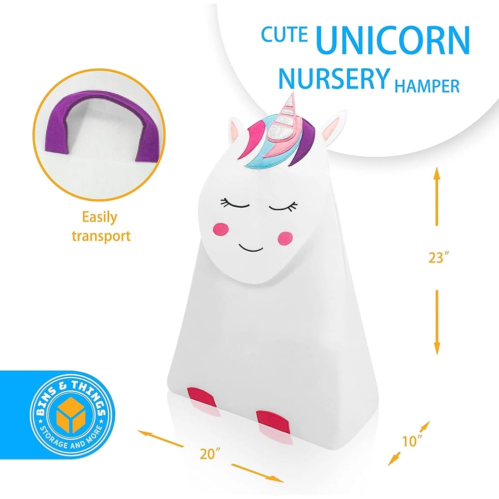Bins & Things Unicorn Laundry Hamper