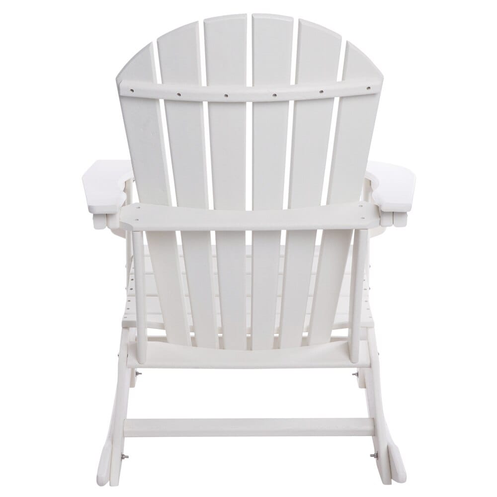 All-Weather Adirondack Rocking Chair, White
