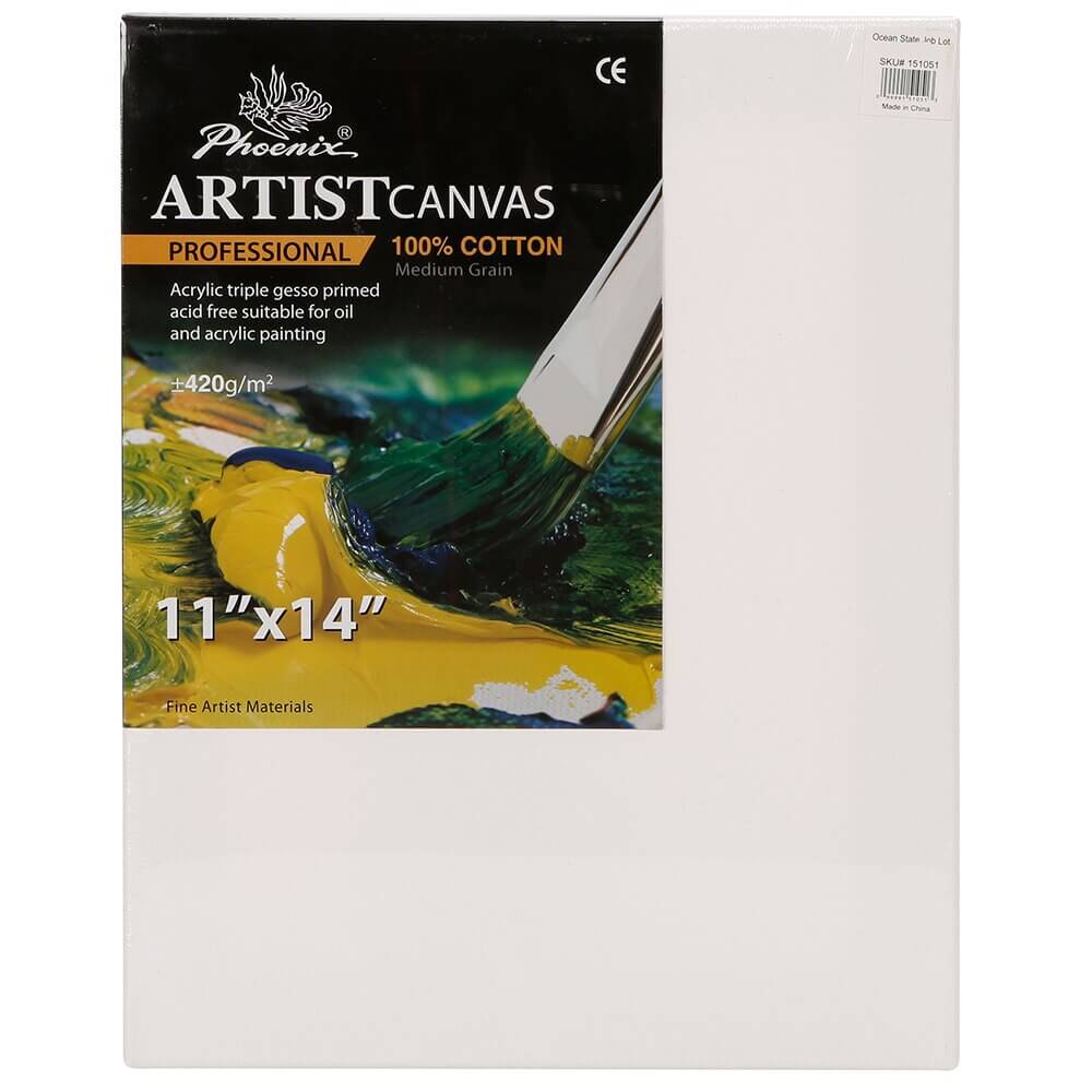 Phoenix Professional Artist Cotton Canvas, 11" x 14"