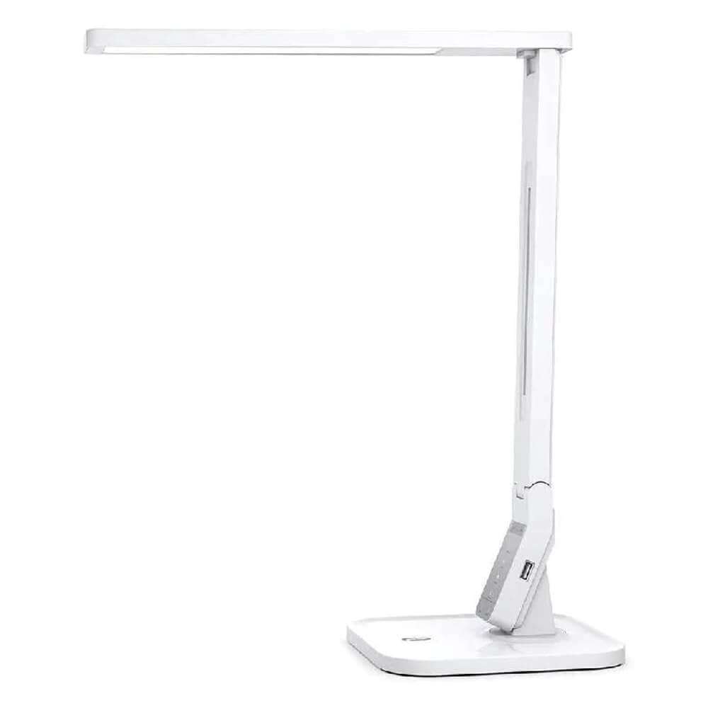TaoTronics LED Touch Control Desk Lamp with 5V/1A USB Port, White