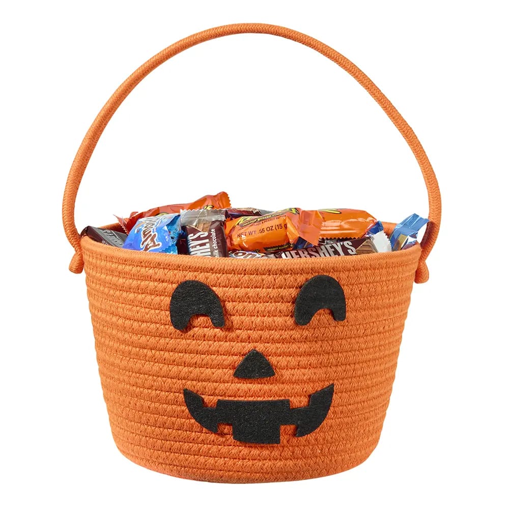 Braided Fabric Halloween Trick-Or-Treat Baskets