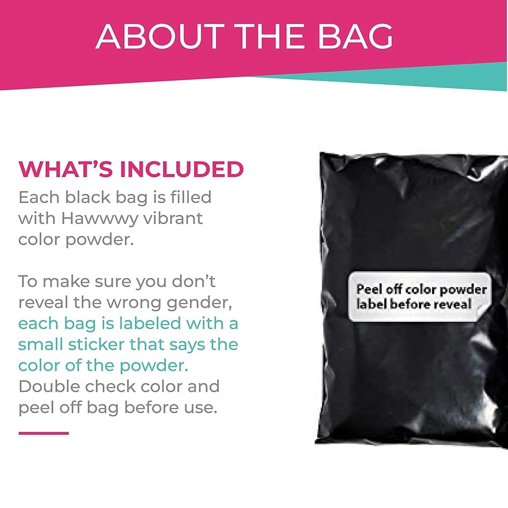 Hawwwy Colored Powder, Pink, 2 Pack