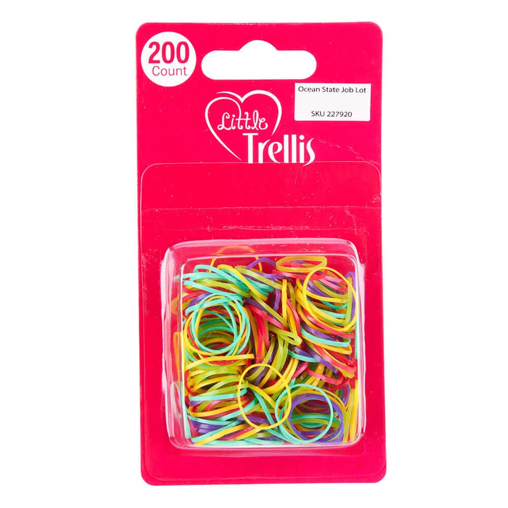 Little Trellis Assorted Hair Elastics, 200 Count