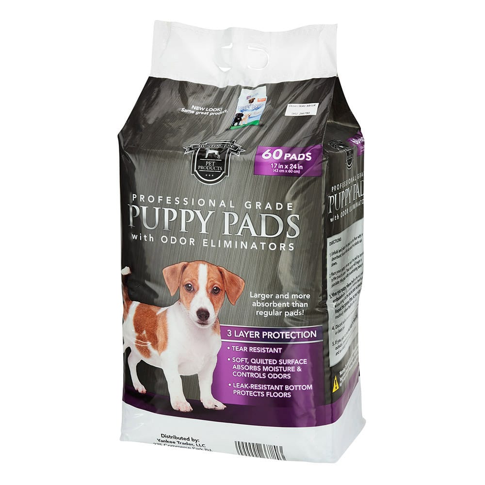 Huntington Pet Products Professional Grade 17"x24" Puppy Pads with Odor Eliminators, 60 Count