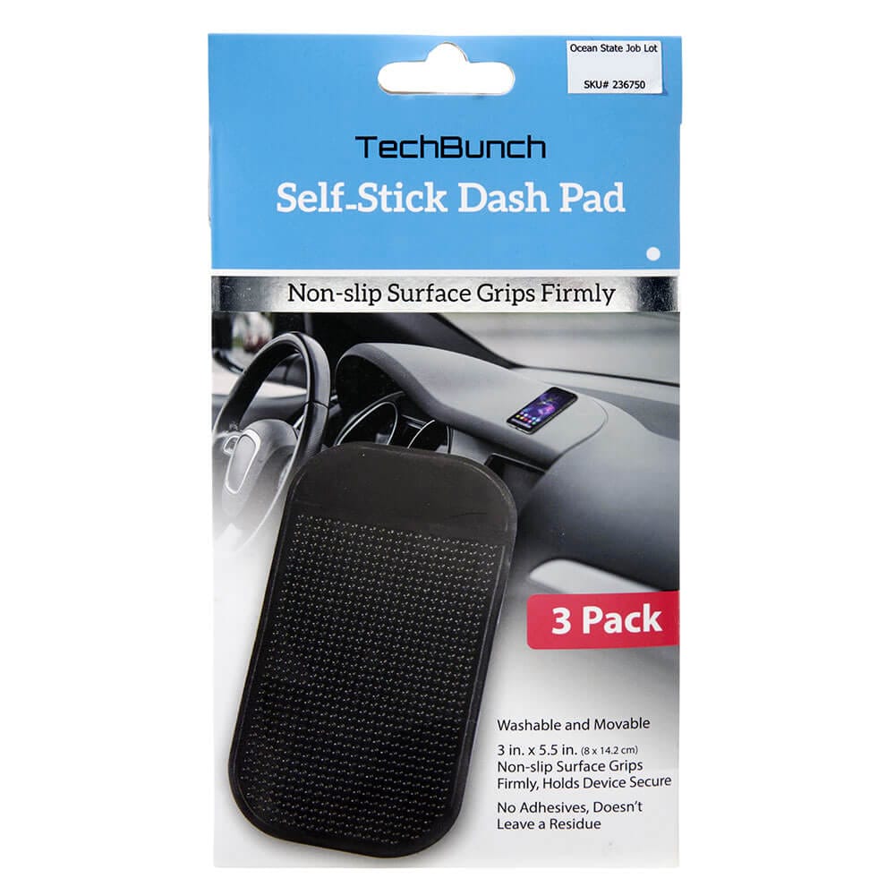 TechBunch Self-Stick Dash Pad Phone Mount, 3 Count