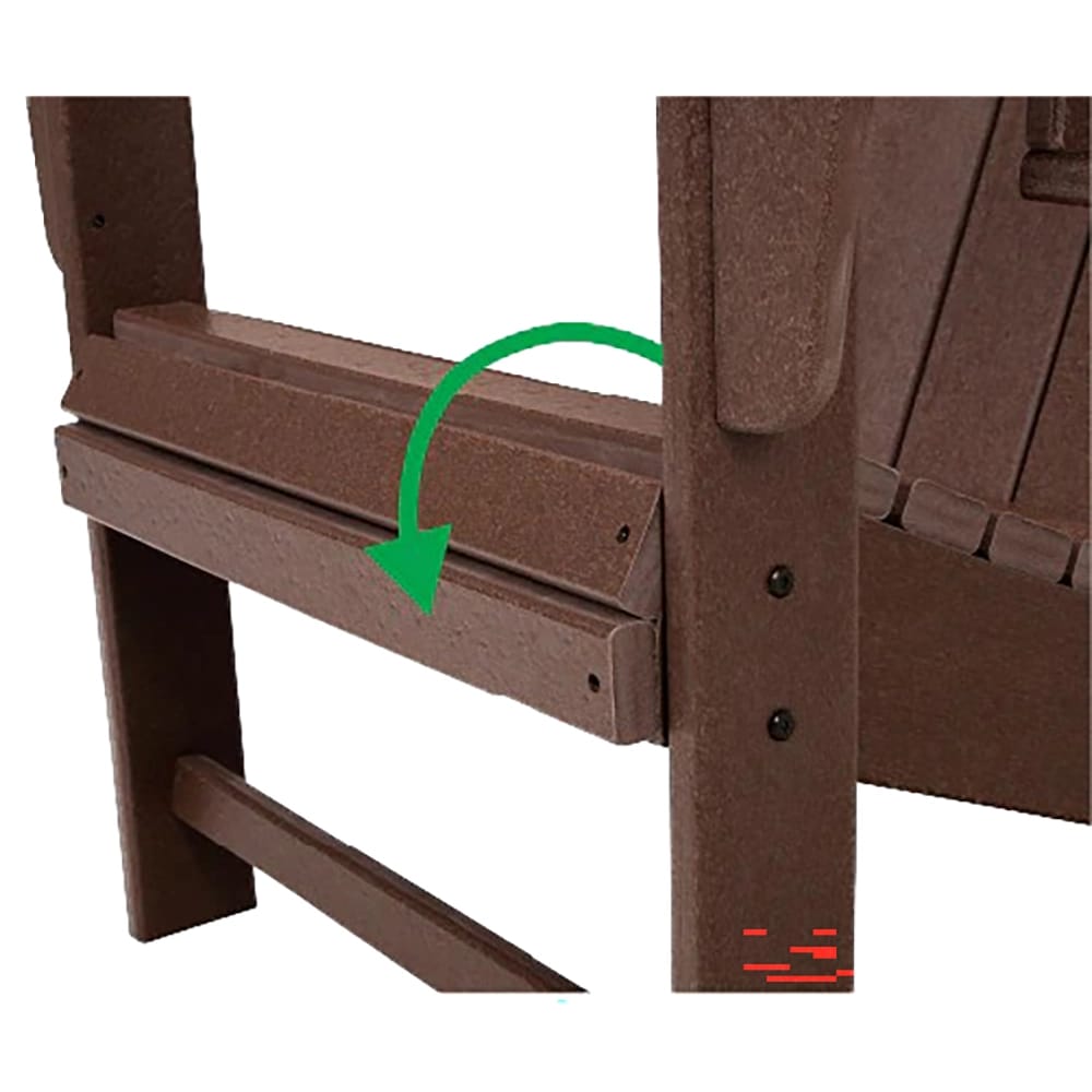 Durapatio Heavy Duty Adirondack Chair, White