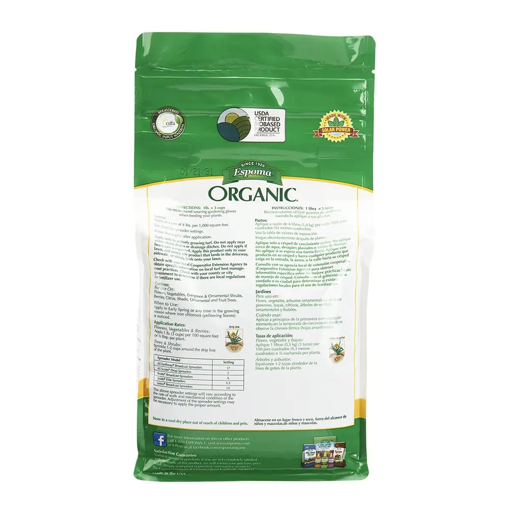 Espoma Organic Iron Tone Plant Food, 5 lbs.
