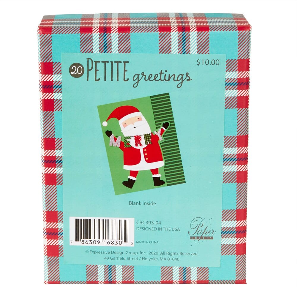 Petite Boxed Christmas Cards, 20-pack