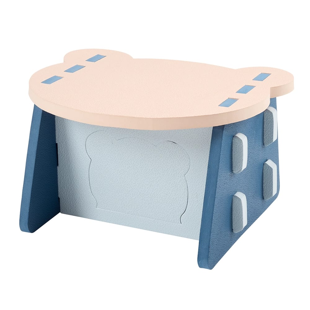 Childlike Behavior Foam Bear Table and Chairs, Multicolor