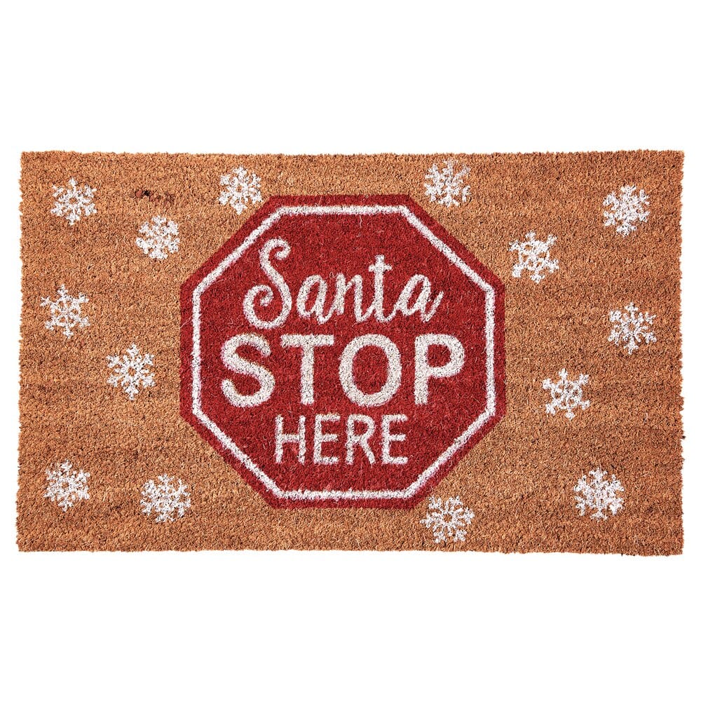 18" x 30" Holiday Printed Coir Mat with Vinyl Backing