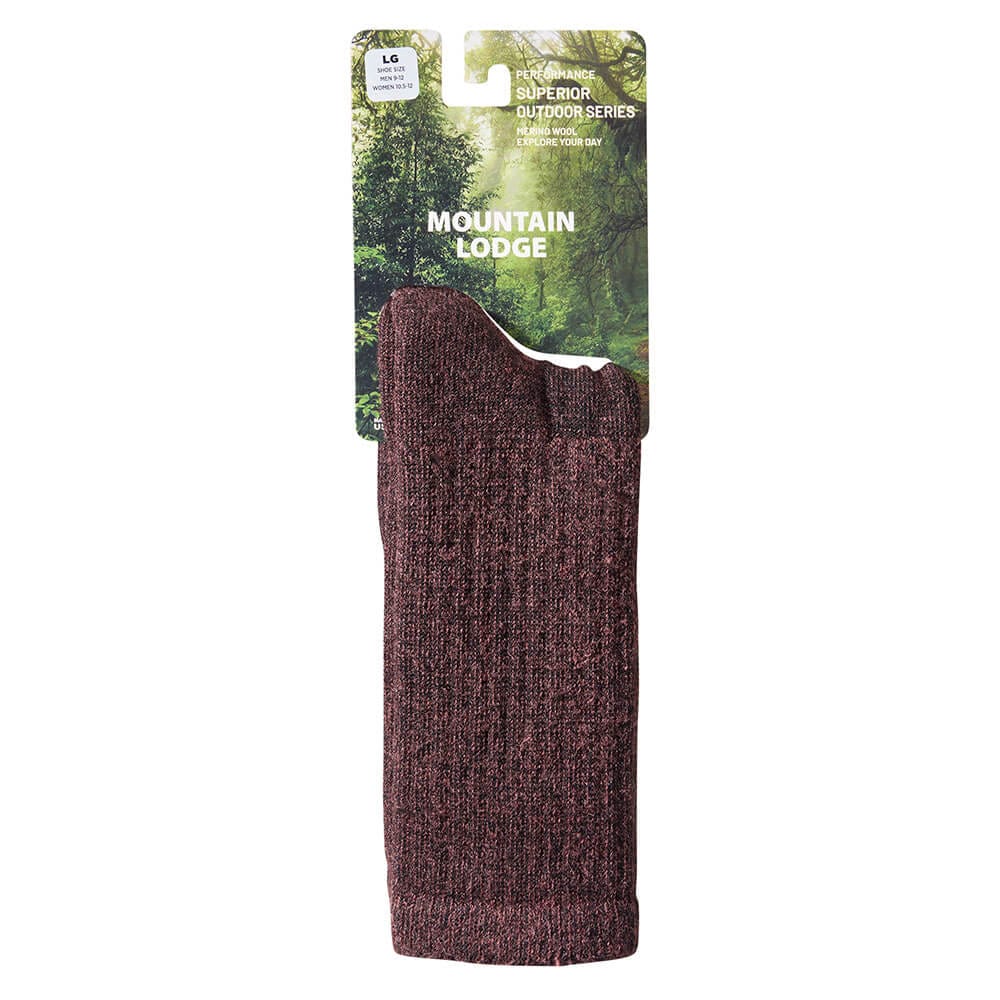 Mountain Lodge Men's Performance Outdoor Series Merino Wool Hiker Socks