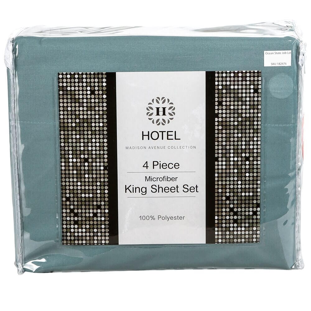 Microfiber King Sheet Set, 4-Piece