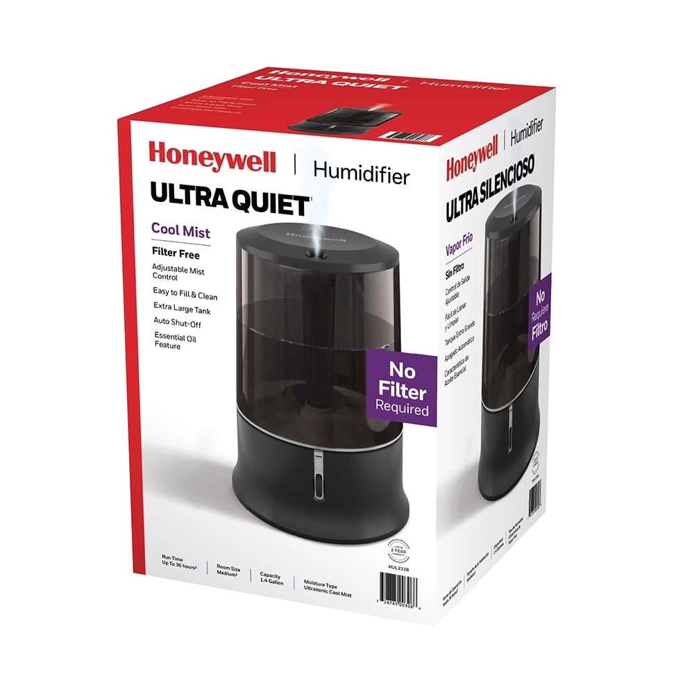Honeywell Ultra Quiet Humidifier, Black