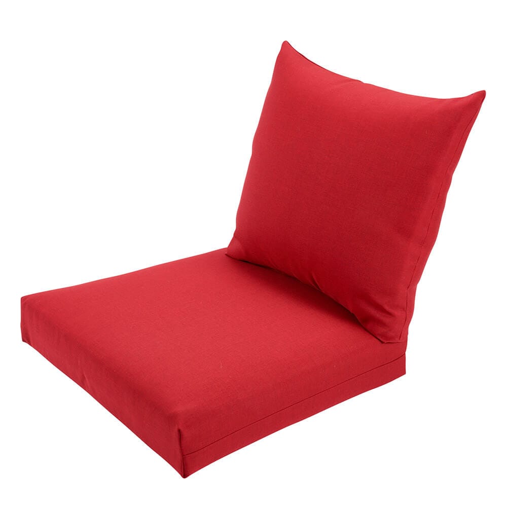 Deep Seat Outdoor Chair Cushion, Red