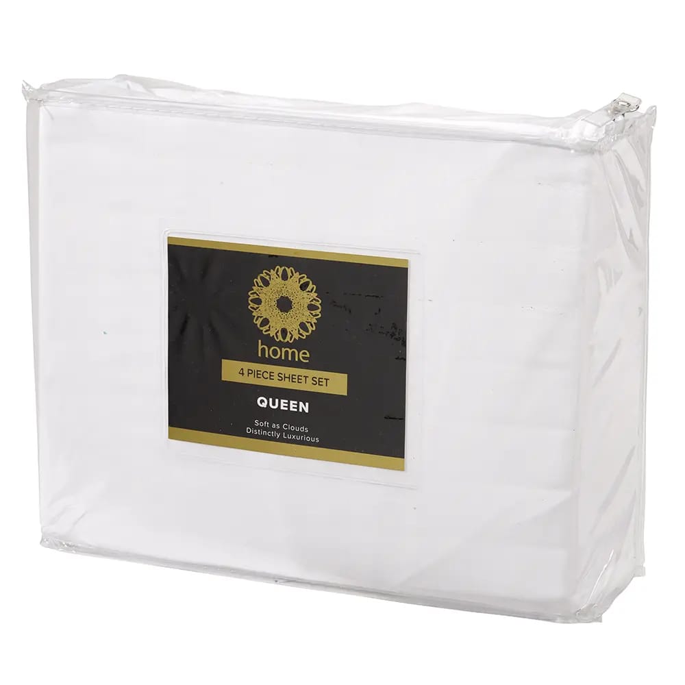 Home 4pc Queen Sheet Set