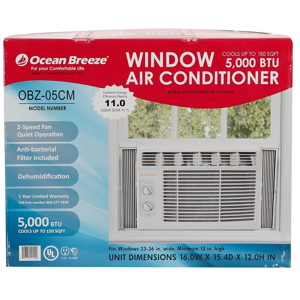 Ocean Breeze 5,000 BTU Window Air Conditioner