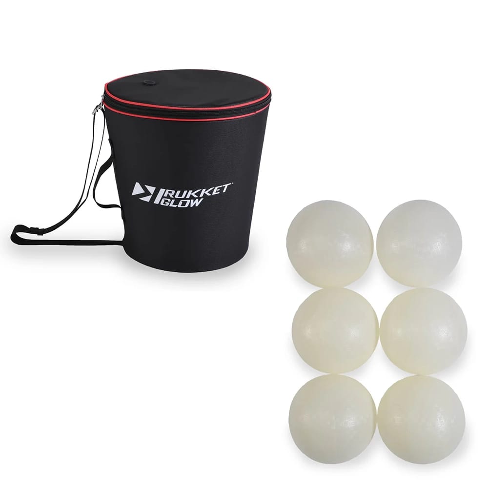 Rukket Sports Glow-in-the-Dark Dodgeball Set with Quick Charger