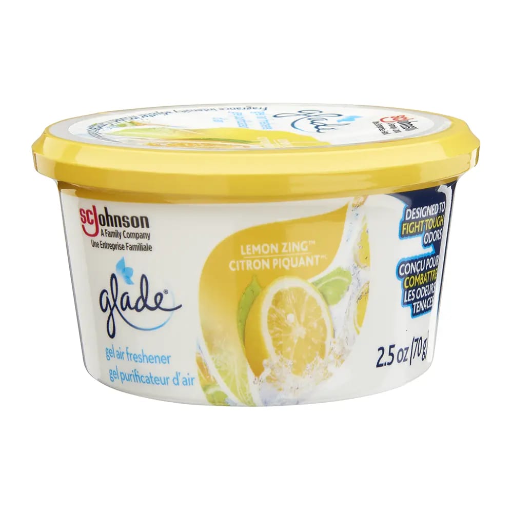 Glade Lemon Zing Gel Air Freshener, 2.5 oz