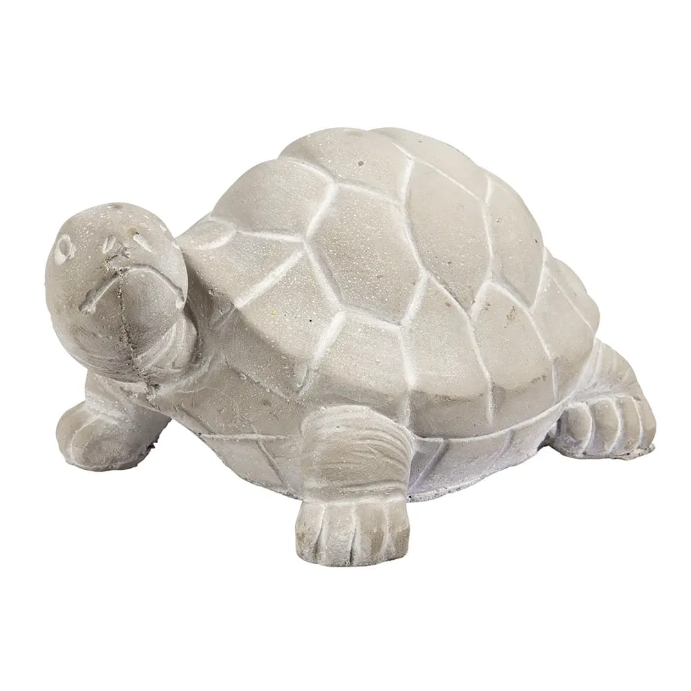 Standing Turtle Cement Statue, Gray