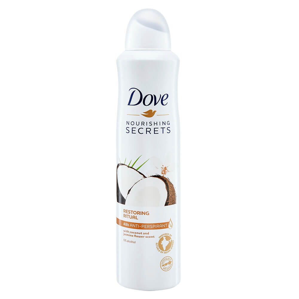 Dove Nourishing Secrets Coconut and Jasmine Flower Scented Antiperspirant Spray, 6.7-8.45 oz