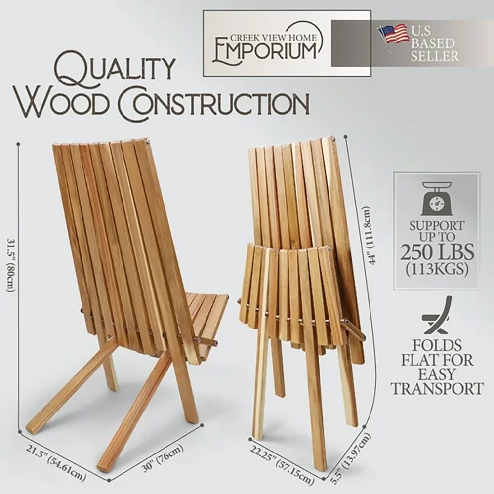 Creekview Home Emporium Folding Patio Lounge Chair