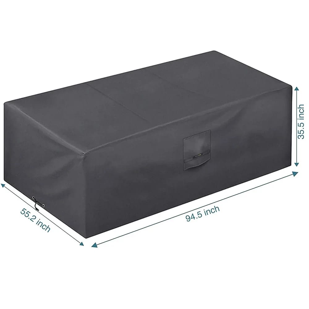 Smartpeas Outdoor Furniture Cover, Cool Gray, 94.5" x 55.2"