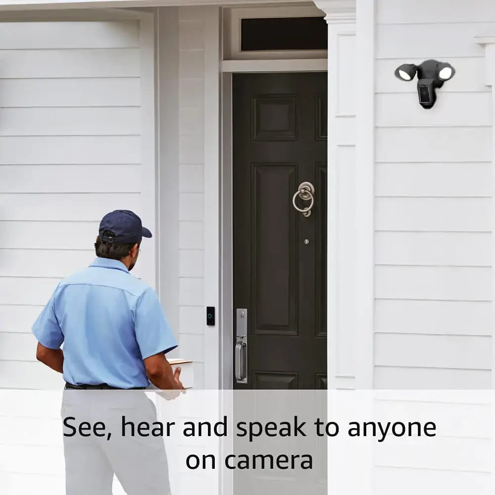 Ring Floodlight Cam Wired Plus, Black